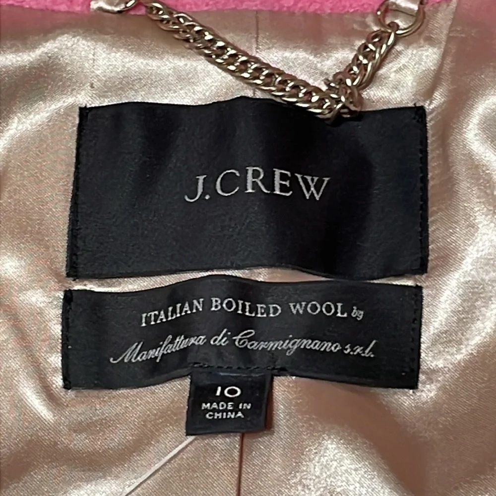 J Crew Leighton blazer-jacket in Italian boiled wool. Color: ROSY PINK - Picture 8 of 13